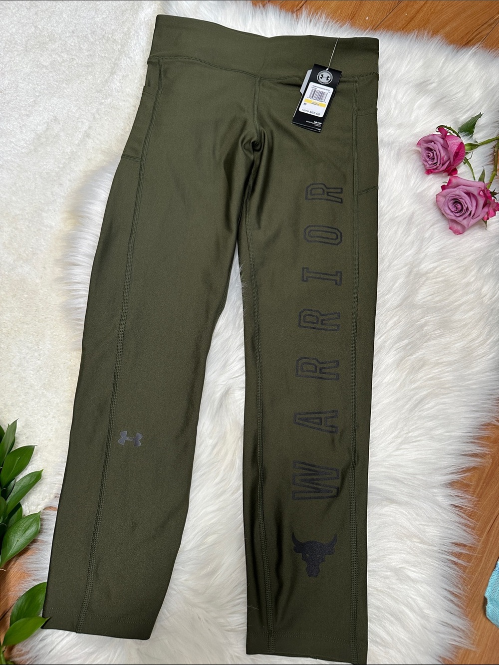 New Under Armour Olive Green Warrior Training Pants size medium